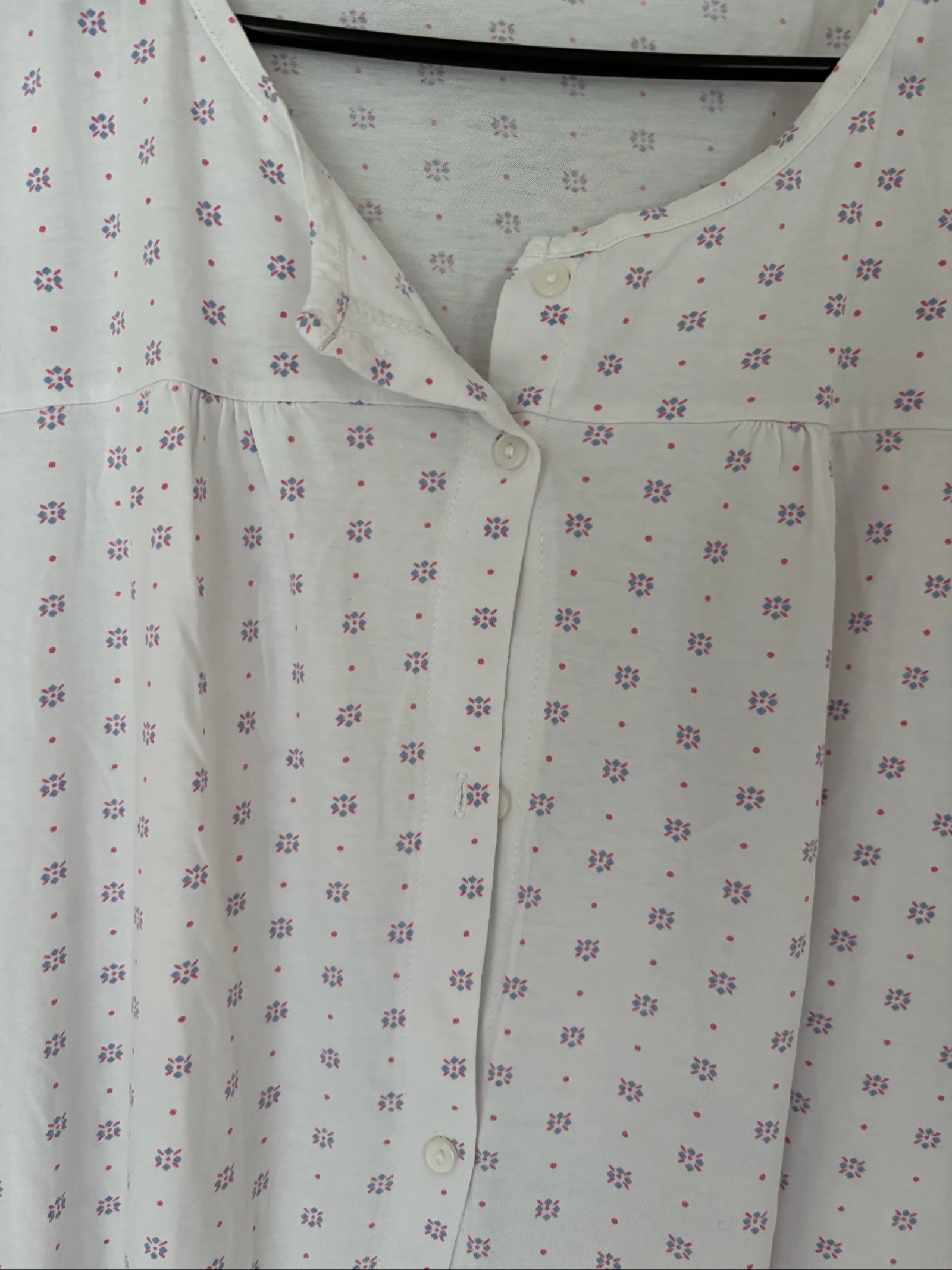 Women's 52 white 100% cotton nightgown – photo 4